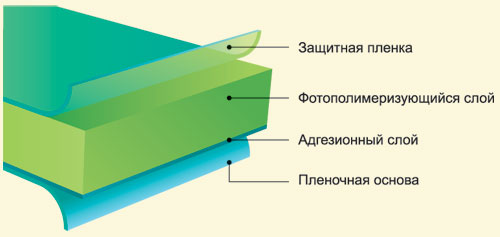 Структура формной пластины